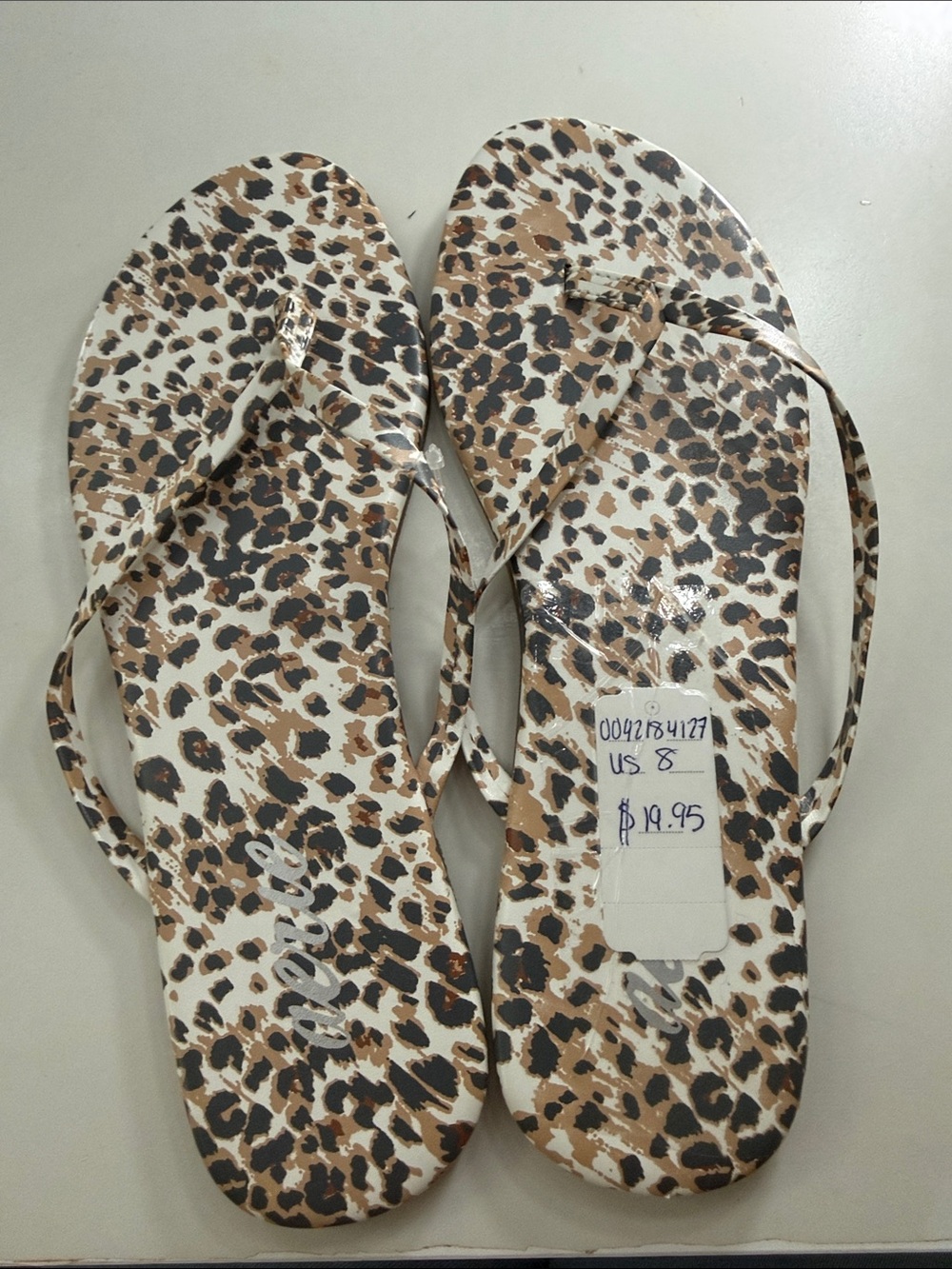 Aerie Leopard Print Flip-Flop Sandals - Women's Brown/Black